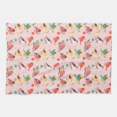 Winter Christmas Birds キッチンタオル (横)