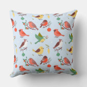 Winter Christmas Birds クッション (裏面)