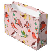 Winter Christmas Birds ラージペーパーバッグ (裏面アングル)