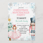 Winter christmas nutcracker party invitation 招待状 (正面)