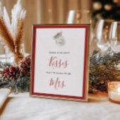 Winter Christmas Ornament Guess How Many ポスター