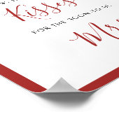 Winter Christmas Ornament Guess How Many ポスター (角)