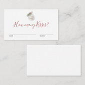 Winter Christmas Ornament Guess How Many Game Card エンクロージャーカード (正面/裏面)