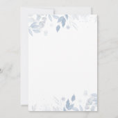 Winter Christmas Santa Baby Shower  招待状 (裏面)