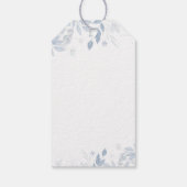 Winter Christmas Sleigh Moose Santa Baby Shower ギフトタグ (裏面)