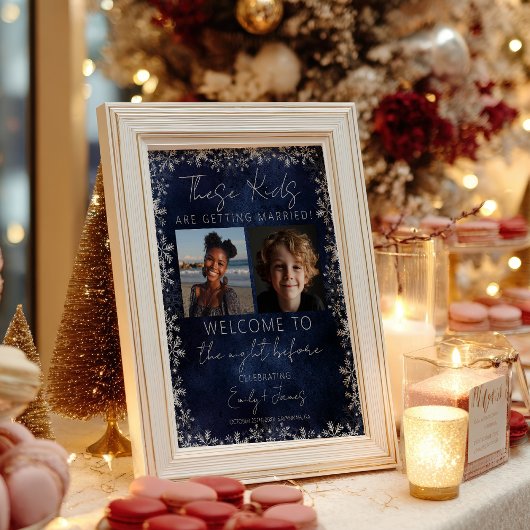 Winter Christmas These Kids Rehearsal Dinner ポスター