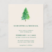 Winter Christmas Tree | シンプルでエレガントな結婚式 チラシ (正面)