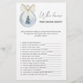 Winter Christmas Who knows the bride best game (正面)