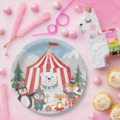 Winter Circus Animals ペーパープレート (パーティー)