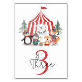 Winter Circus Birthday テーブルナンバー (正面)