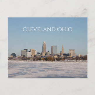Winter Cleveland Skyline ポストカード