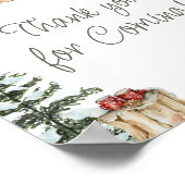 Winter Clothes Cold Outside Thank you for Coming ポスター (角)