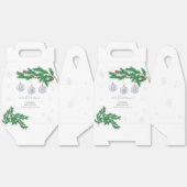 Winter Clothesline Ornaments Baby Shower Welcome  フェイバーボックス (見開き)