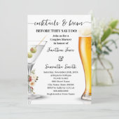 Winter Cocktail & Brews Before I do Couples Shower 招待状 (スタンド正面)