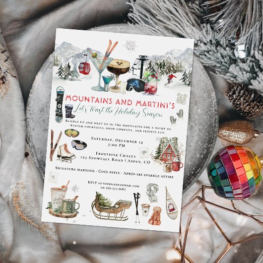 Winter Cocktail | Mountains & Martini’s Party 招待状