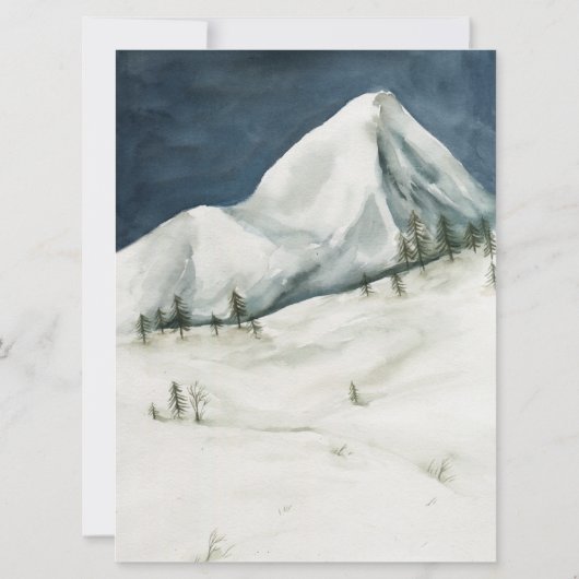 Winter Cocktail | Mountains & Martini’s Party 招待状 (裏面)