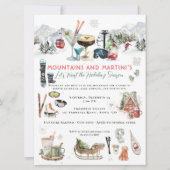 Winter Cocktail | Mountains & Martini’s Party 招待状 (正面)