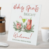 Winter Cocktails Holiday Party Drink Station 台座サイン (インサイチュ)