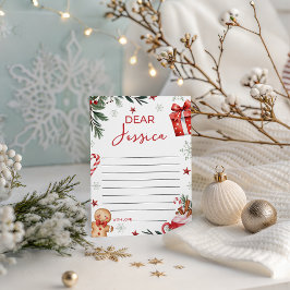 Winter Cocoa Birthday Dear Card 招待状