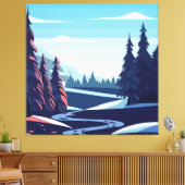 Winter Collectionの背景 キャンバスプリント (インサイチュ (リビング))