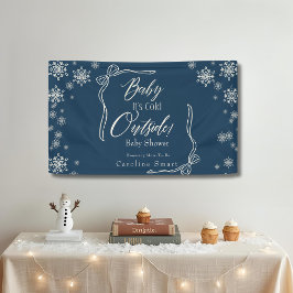 Winter Coquette Blue Baby it's cold 横断幕