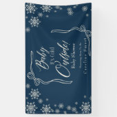 Winter  Coquette Blue Baby it's cold 横断幕 (縦)