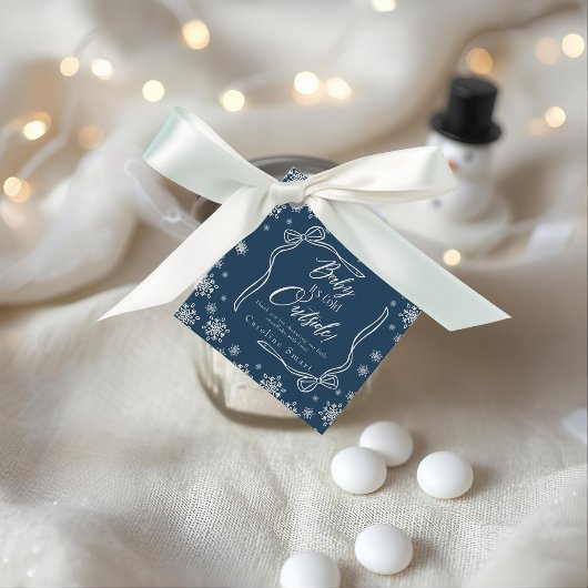 Winter Coquette Blue Thank you It's Cold フェイバータグ