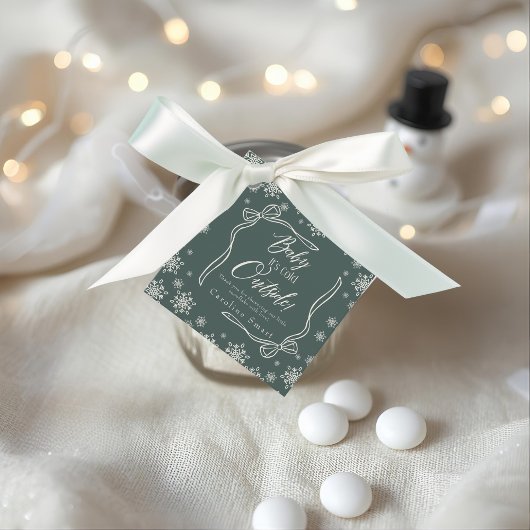 Winter Coquette green Thank you It's Cold フェイバータグ