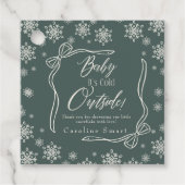 Winter Coquette green Thank you It's Cold フェイバータグ (正面)