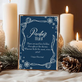 Winter Coquette Pacifier Hunt Baby Shower sign 招待状