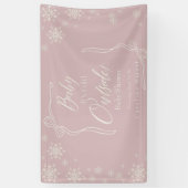 Winter  Coquette Pink Baby it's cold 横断幕 (縦)