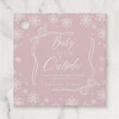 Winter Coquette Pink Thank you It's Cold フェイバータグ (正面)