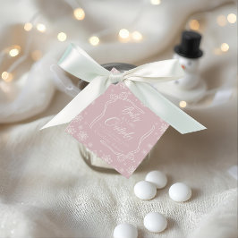 Winter Coquette Pink Thank you It's Cold フェイバータグ