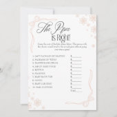 Winter Coquette Taupe Price is Right Game Card 招待状 (正面)