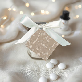 Winter Coquette taupe Thank you It's Cold フェイバータグ