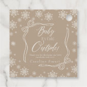 Winter Coquette taupe Thank you It's Cold フェイバータグ (裏面)