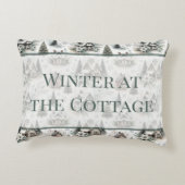 Winter Cottage Snowfall Words アクセントクッション (裏面)