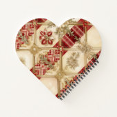 Winter Cottage Woodland Forest Bird ノートブック (裏面)