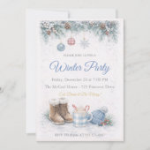 Winter Cozy Gathering Invitation 招待状 (正面)