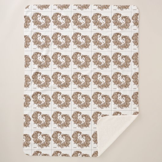 Winter Cozy Sherpa Blanket シェルパブランケット (正面)