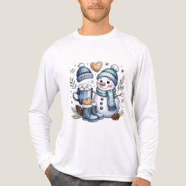 Winter Cozy Snowman  トライブレンドＴシャツ