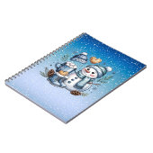 Winter Cozy Snowman ノートブック (左側)