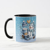Winter Cozy Snowman マグカップ (左)