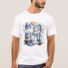 Winter Cozy Snowman  Tシャツ