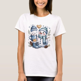 Winter Cozy Snowman  Tシャツ