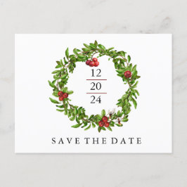 Winter Cranberry Save the Date 案内ポストカード