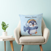 Winter Cutie | Cute Penguin Decorative Pillow クッション (椅子)