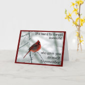 Winter Death of a Very Special Person Card カード (黄色い花)