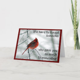 Winter Death of a Very Special Person Card カード