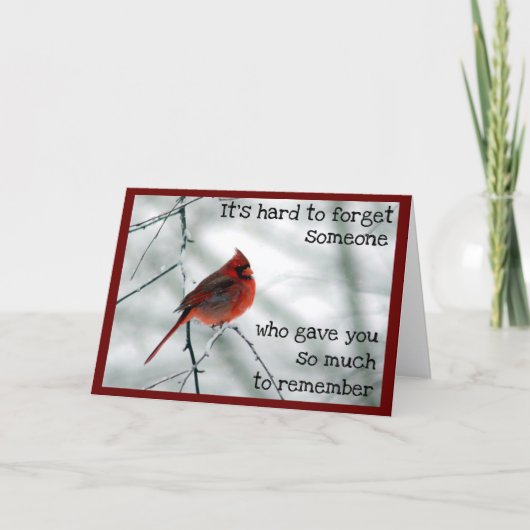 Winter Death of a Very Special Person Card カード (正面)